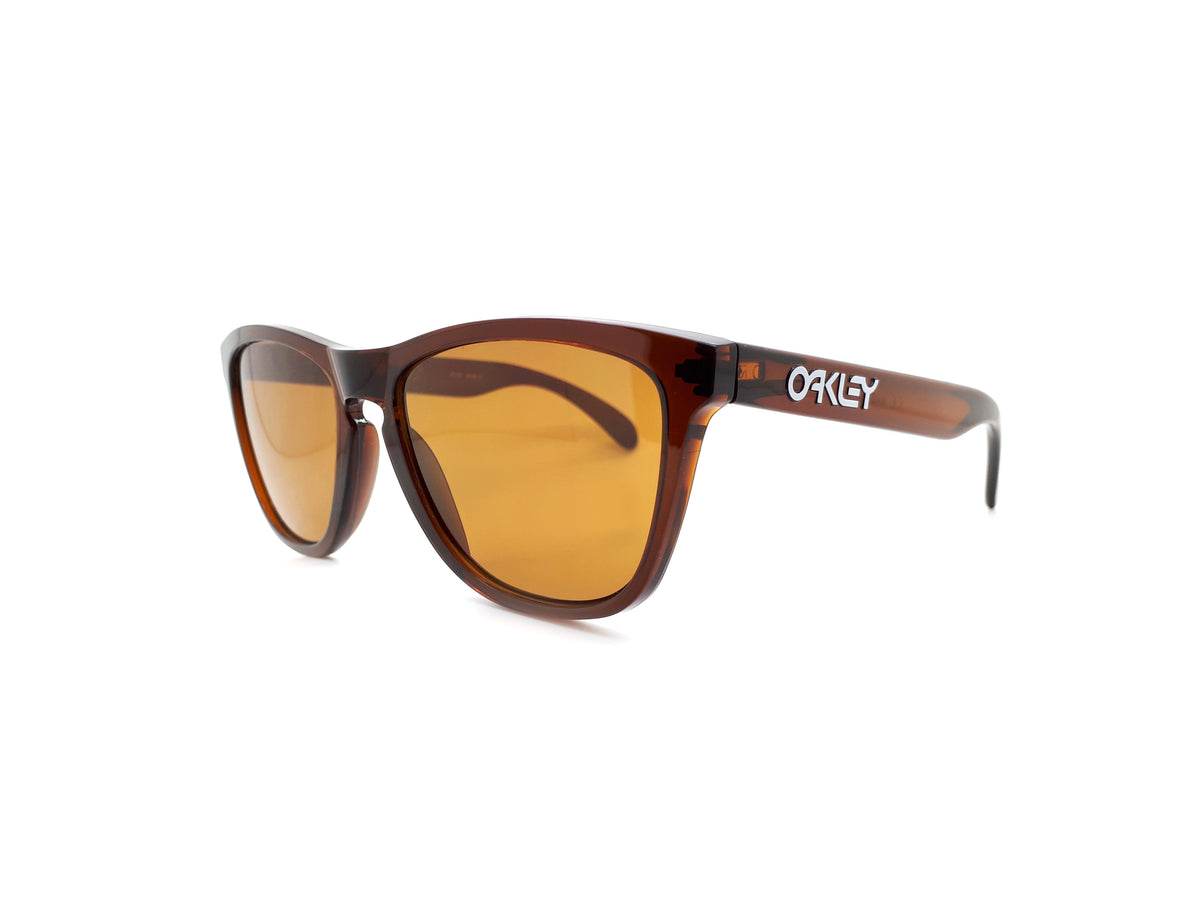 Oakley Frogskins Polished Rootbeer 24 303 Sunglasses with Bronze Lense