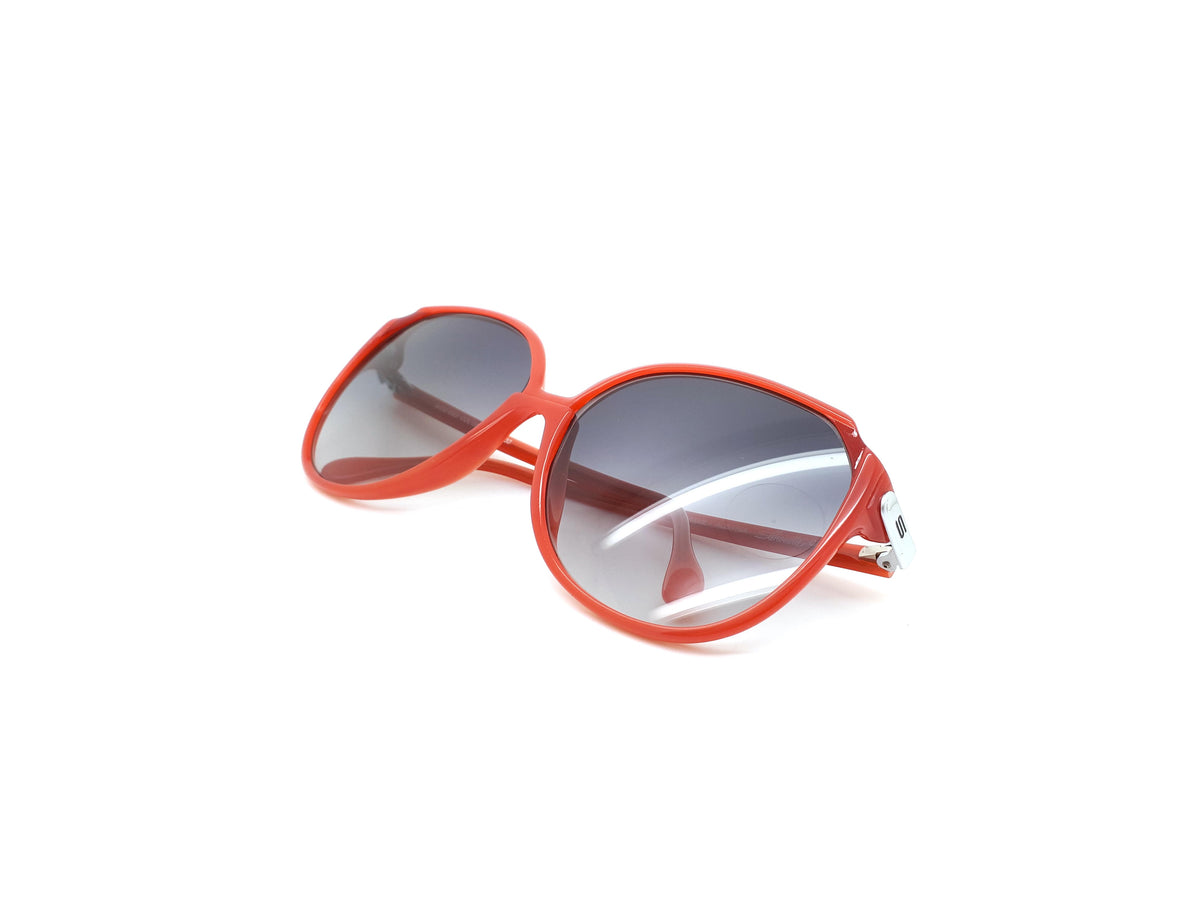 Red Silhouette Sunglasses with blue gradient lenses
