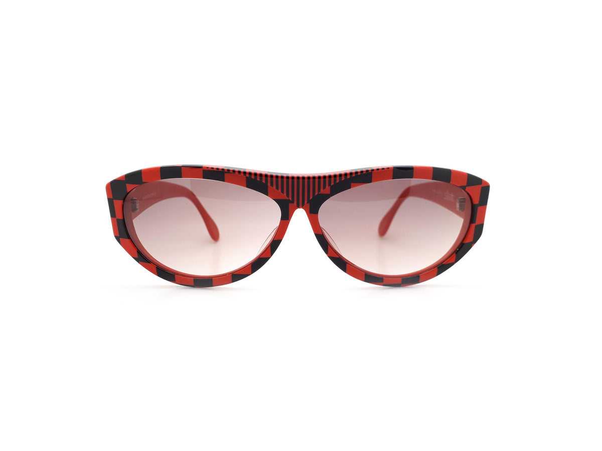 Vintage Silhouette Sunglasses Red and Black M3041