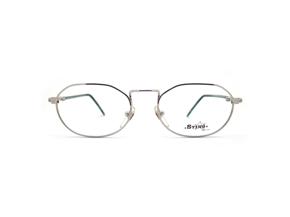 Vintage Sting Metal Rectangular Glasses Frames Front On