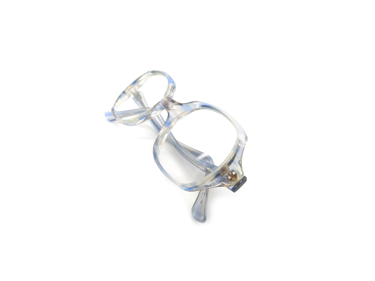 Narrow Square Frame - Clear Square Blue