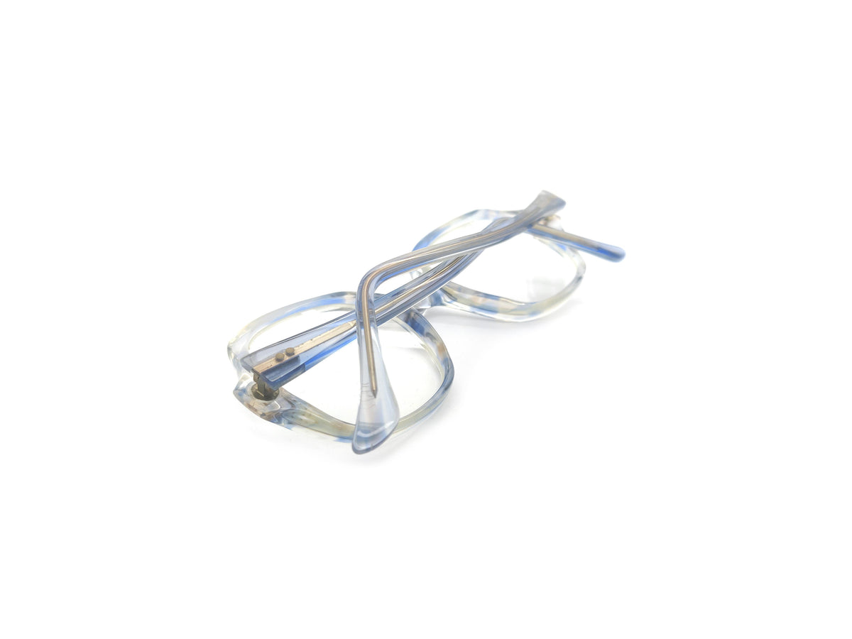 Narrow Square Frame - Clear Square Blue