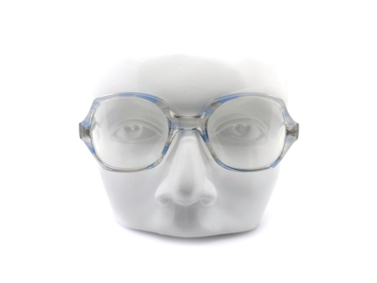 Narrow Square Frame - Clear Square Blue