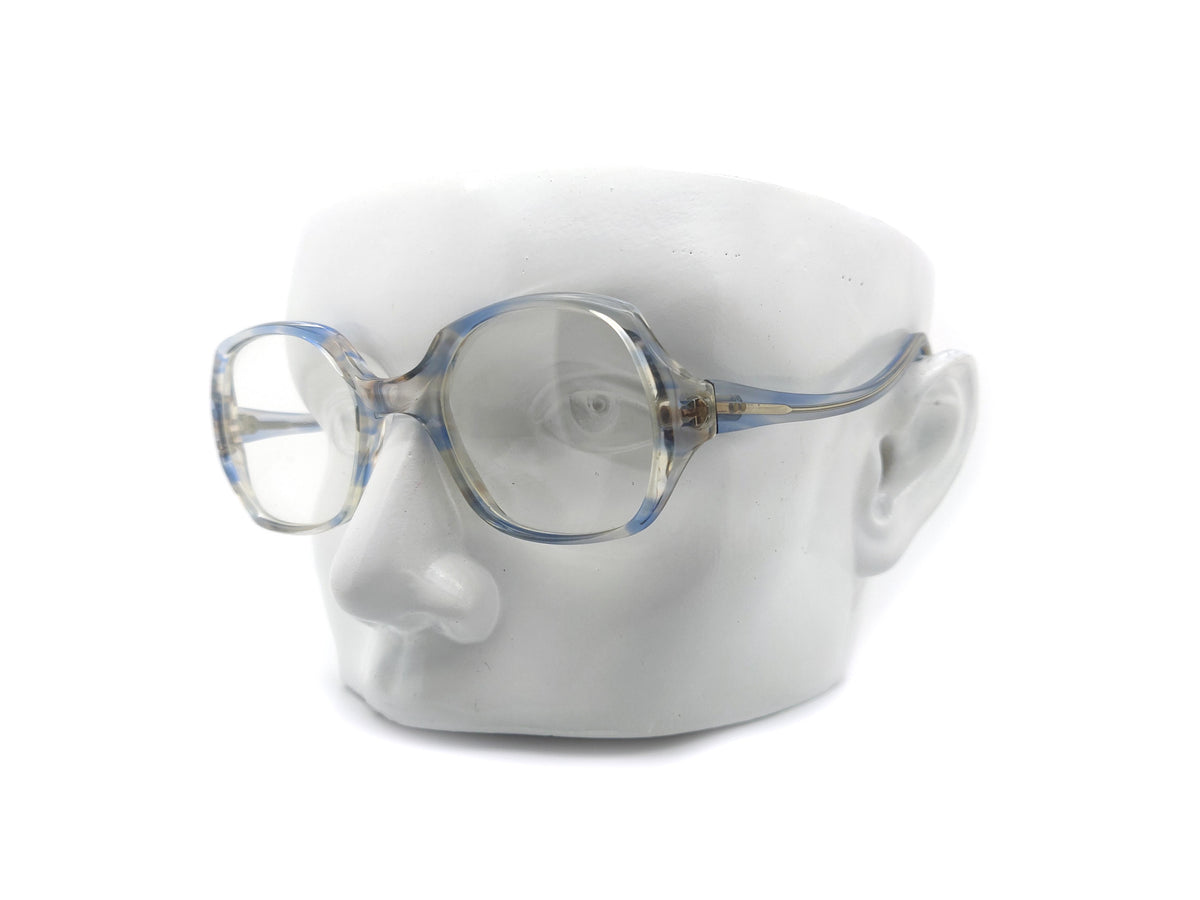 Narrow Square Frame - Clear Square Blue
