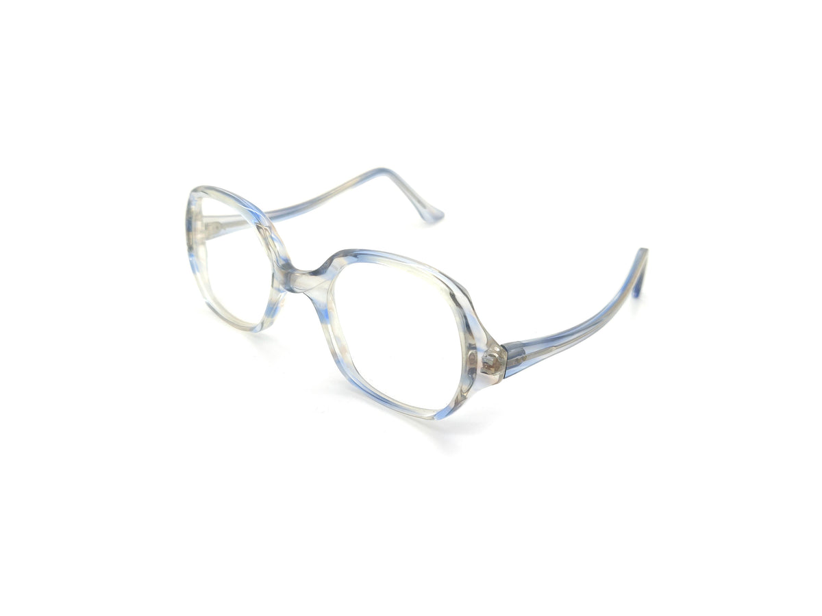 Narrow Square Frame - Clear Square Blue
