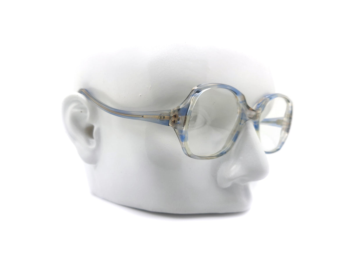 Narrow Square Frame - Clear Square Blue