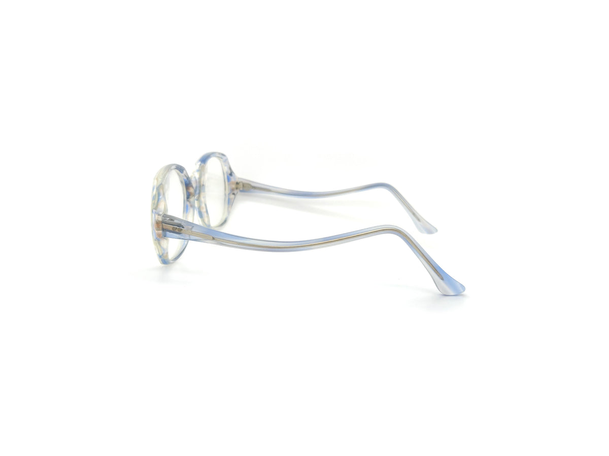 Narrow Square Frame - Clear Square Blue