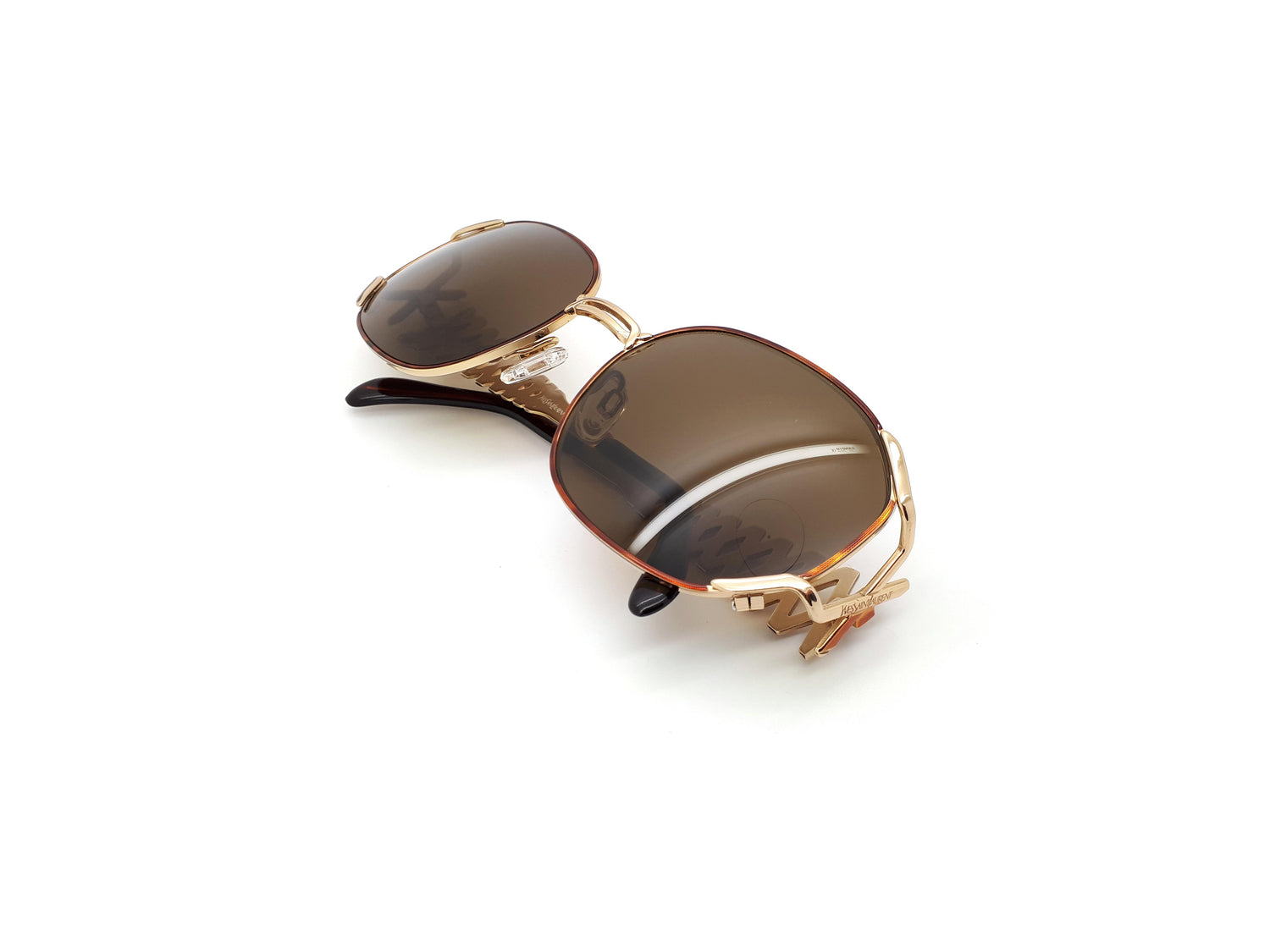 Yves Saint Laurent 6031 Y128 Vintage Square 90s Sunglasses – Ed 